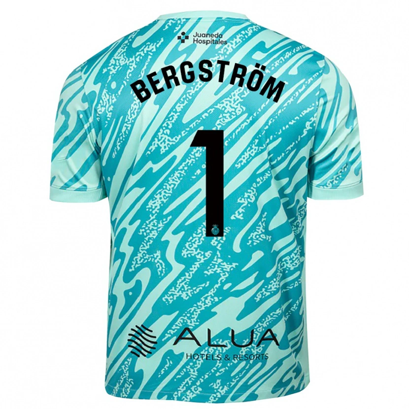 Danxen Barn Lucas Bergström #1 Cyan Svart Målvaktströja 2025/26 T-tröja