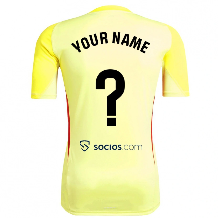 Danxen Barn Sevilla FC Gul Röd Svart Målvaktströja 2025/26 T-tröja