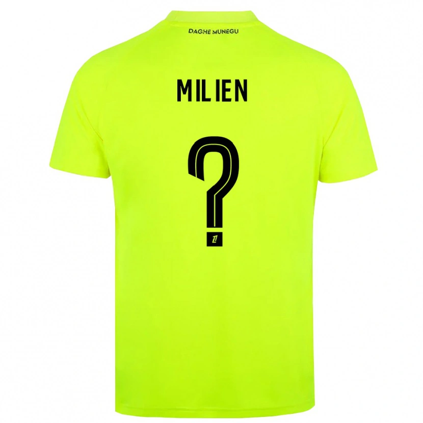 Danxen Barn Kenley Milien #0 Fluorescerande Grön Svart Målvaktströja 2025/26 T-tröja