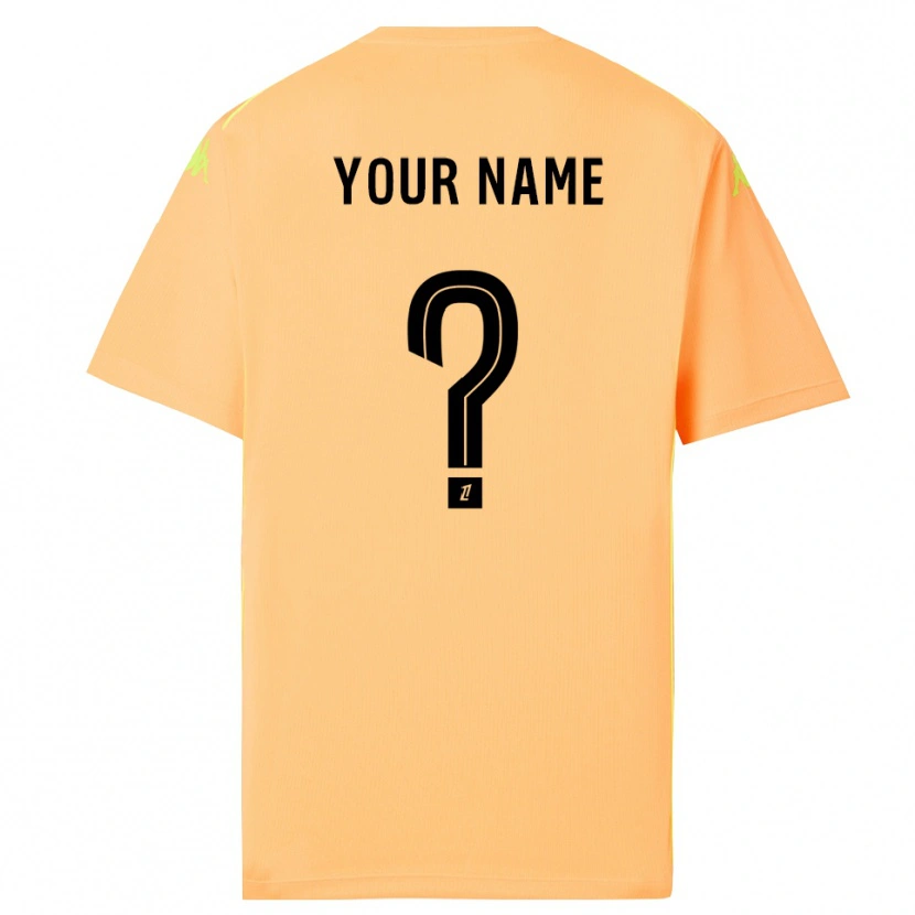 Danxen Barn OGC Nice Ljus Orange Svart Målvaktströja 2025/26 T-tröja