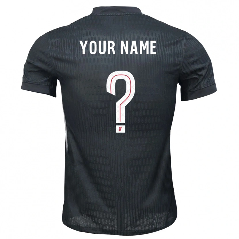 Danxen Barn Paris Saint-Germain Mörkgrå Svart Målvaktströja 2025/26 T-tröja