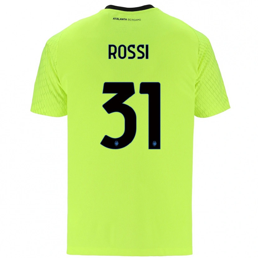 Danxen Barn Francesco Rossi #31 Gul Grön Röd Målvaktströja 2025/26 T-tröja