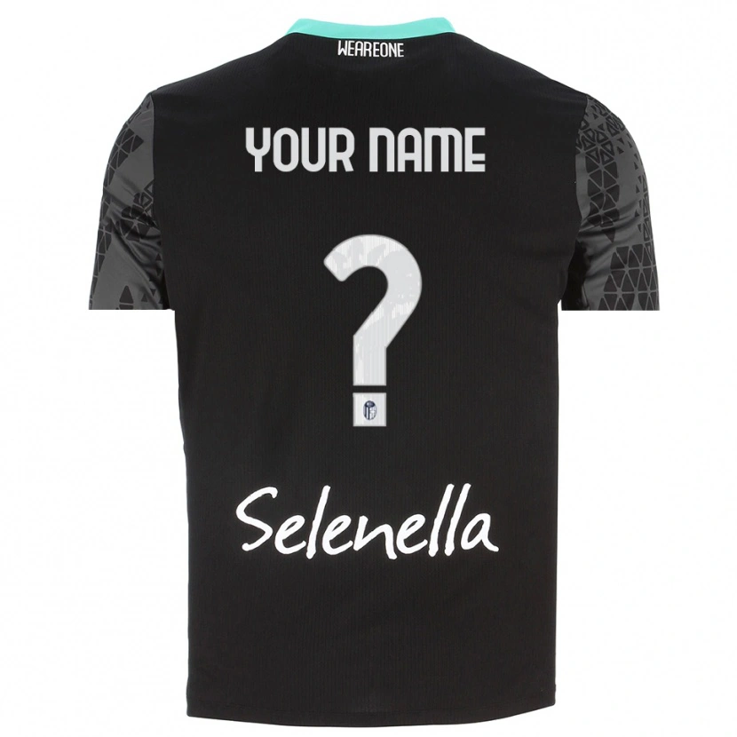 Danxen Barn Bologna FC 1909 Grå Svart Vit Målvaktströja 2025/26 T-tröja