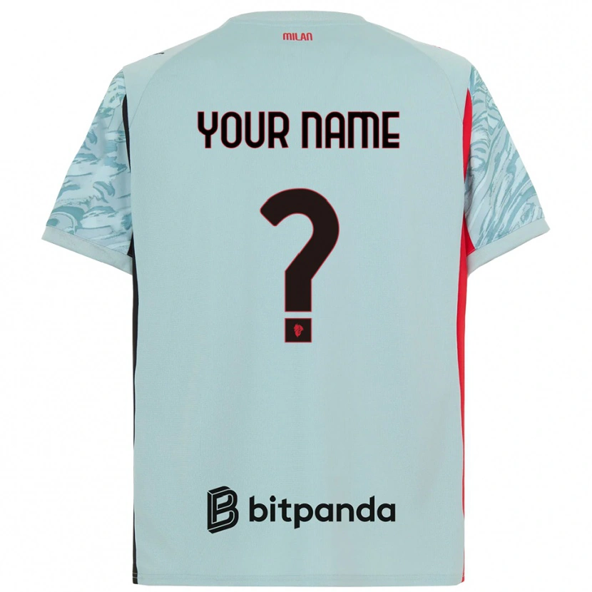 Danxen Barn AC Milan Ljus Blå Röd Målvaktströja 2025/26 T-tröja