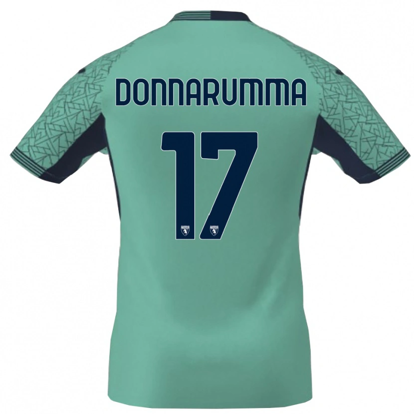 Danxen Barn Antonio Donnarumma #17 Blå Lagun Målvaktströja 2025/26 T-tröja