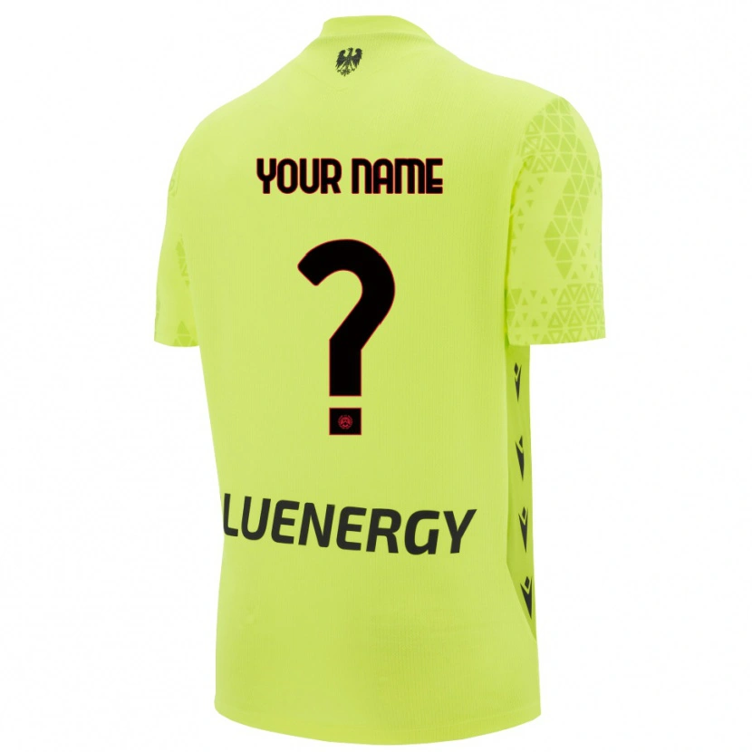 Danxen Barn Udinese Calcio Grön Gul Svart Målvaktströja 2025/26 T-tröja