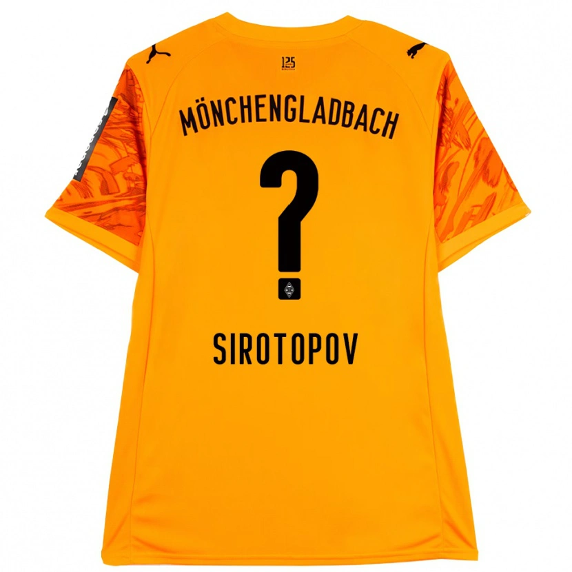 Danxen Barn Artem Sirotopov #0 Orange Gul Svart Målvaktströja 2025/26 T-tröja