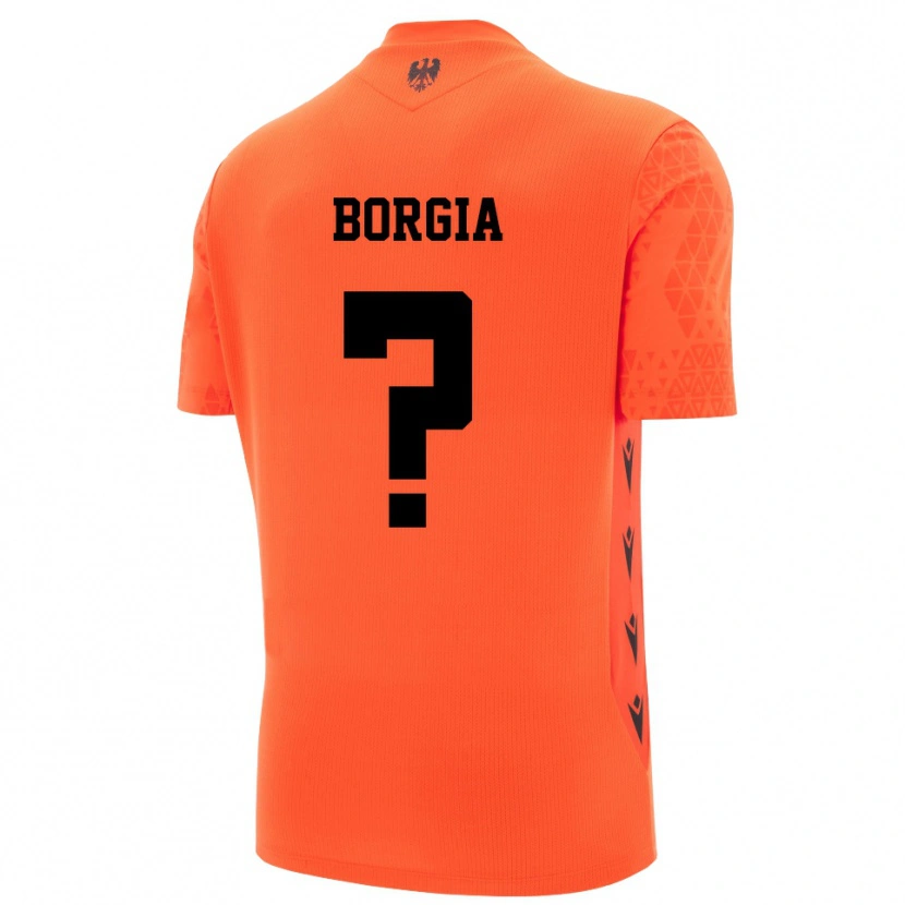 Danxen Barn Francesco Borgia #0 Mörk Orange Svart Målvaktströja 2025/26 T-tröja