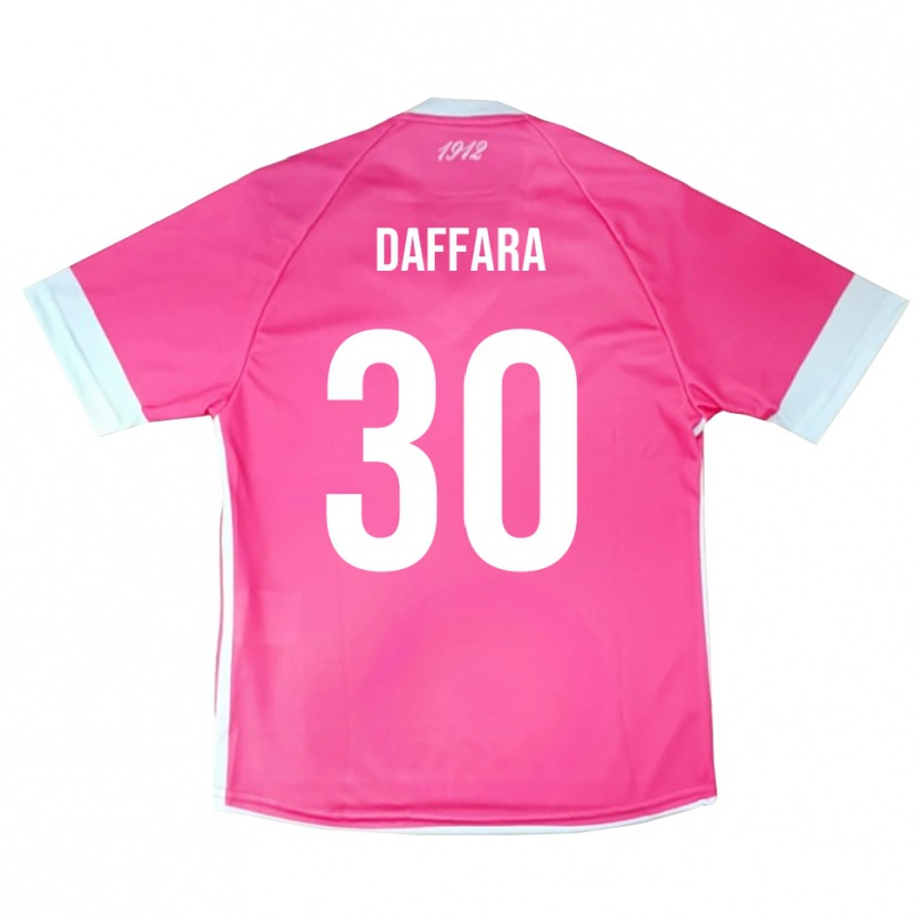 Danxen Barn Giovanni Daffara #30 Heta Rosa Vit Målvaktströja 2025/26 T-tröja