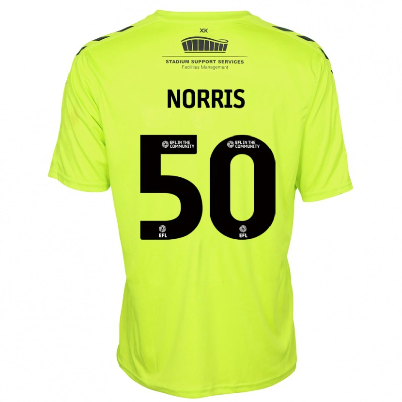 Danxen Barn Will Norris #50 Fluorescerande Grön Målvaktströja 2025/26 T-tröja