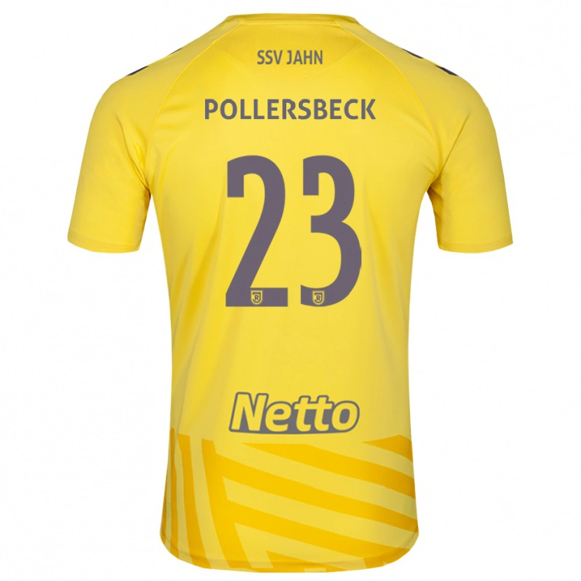 Danxen Barn Julian Pollersbeck #23 Gulgrå Målvaktströja 2025/26 T-tröja