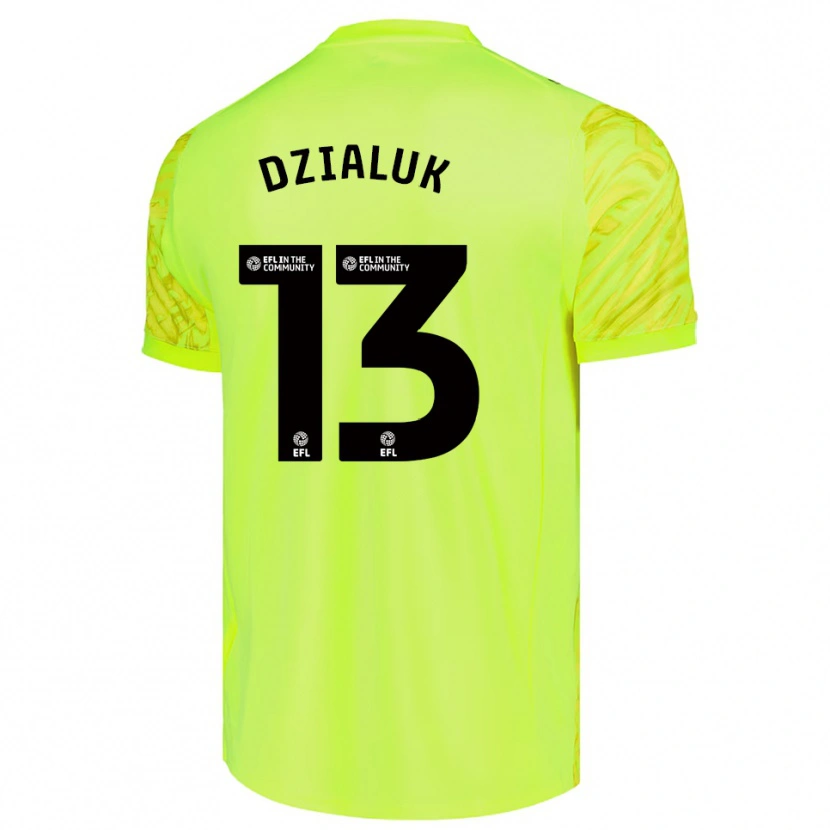 Danxen Barn Cristiano Dzialuk #13 Fluorescerande Grön Målvaktströja 2025/26 T-tröja