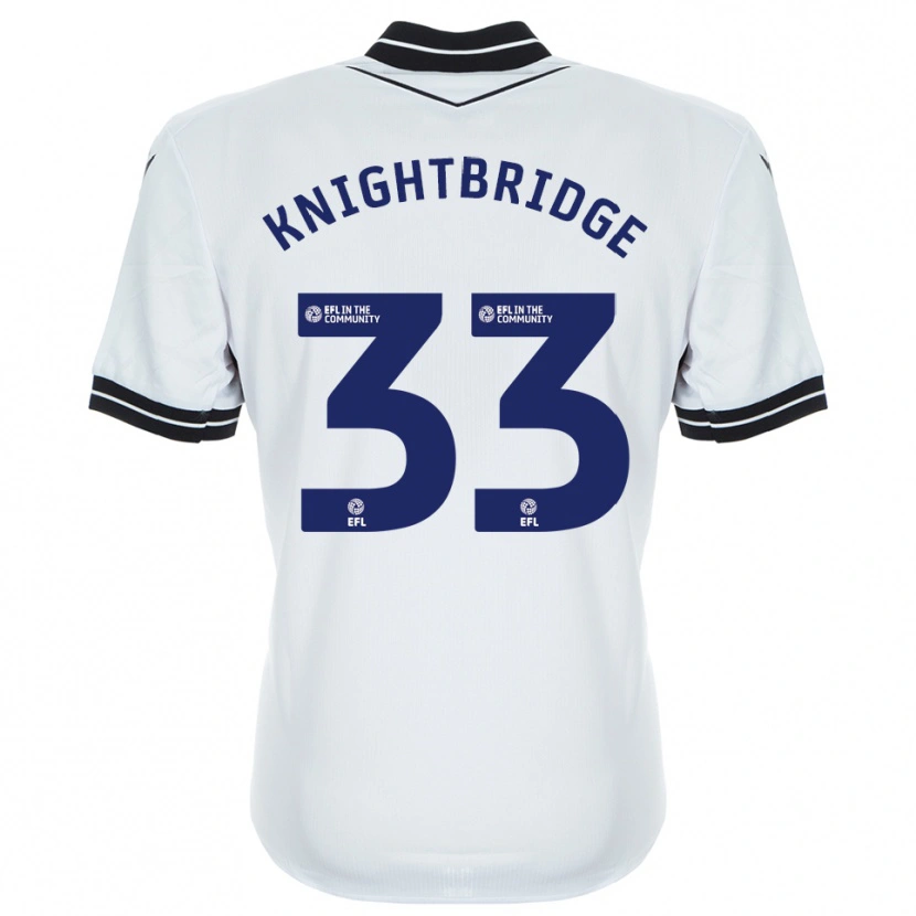 Danxen Barn Jacob Knightbridge #33 Vit Kunglig Blå Målvaktströja 2025/26 T-tröja