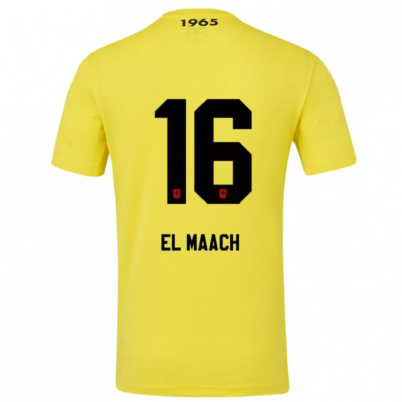 Danxen Barn Issam El Maach #16 Gul Svart Målvaktströja 2025/26 T-tröja