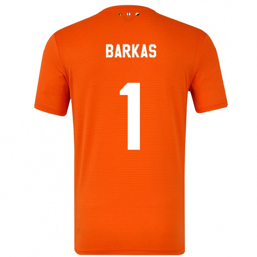 Danxen Barn Vasilios Barkas #1 Orange Svart Målvaktströja 2025/26 T-tröja