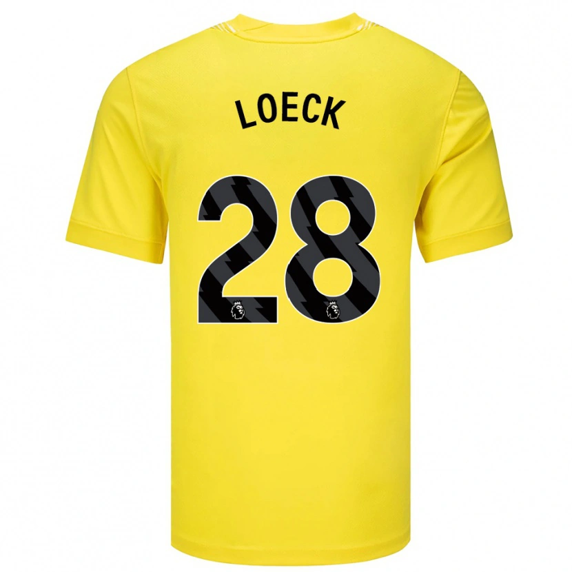 Danxen Barn Melina Loeck #28 Gul Svart Målvaktströja 2025/26 T-tröja