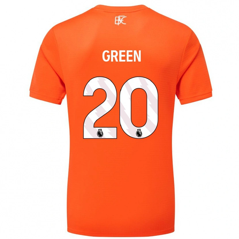 Danxen Barn Etienne Green #20 Orange Vit Målvaktströja 2025/26 T-tröja
