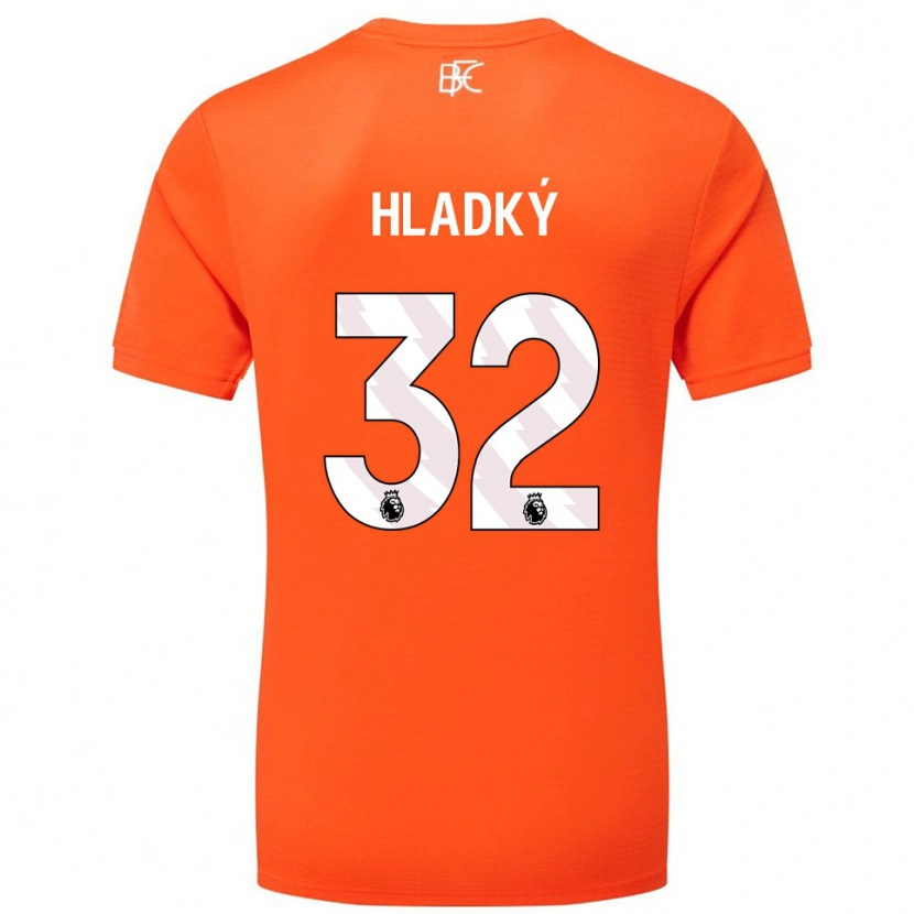 Danxen Barn Vaclav Hladky #32 Orange Vit Målvaktströja 2025/26 T-tröja