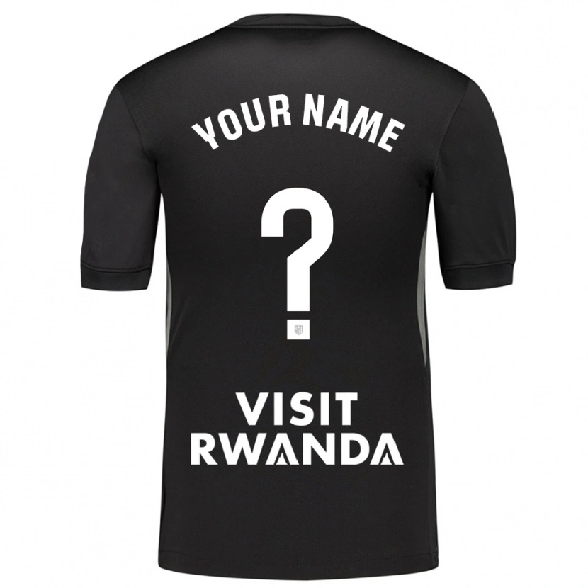 Danxen Barn Atletico Madrid Svart Vit Målvaktströja 2025/26 T-tröja