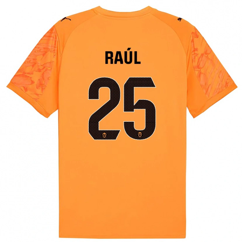 Danxen Barn Raúl Jiménez #25 Orange Svart Målvaktströja 2025/26 T-tröja
