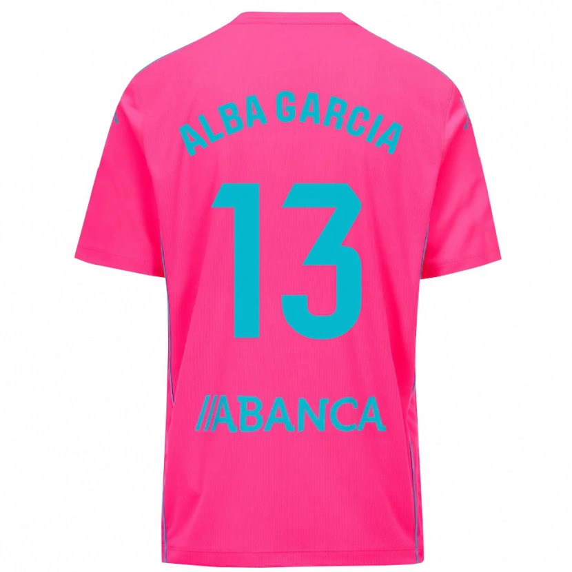 Danxen Barn Lucía Alba García #13 Djup Rosa Svart Målvaktströja 2025/26 T-tröja