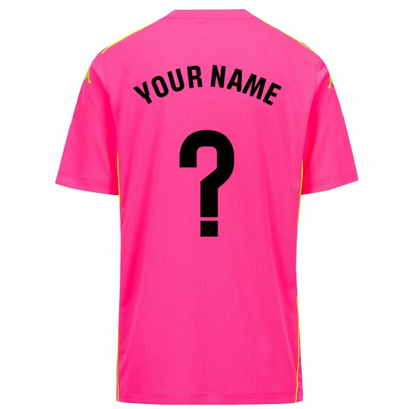 Danxen Barn Real Valladolid Djup Rosa Svart Målvaktströja 2025/26 T-tröja