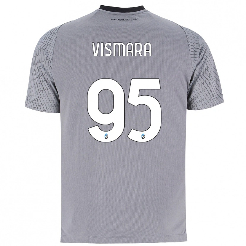 Danxen Barn Paolo Vismara #95 Grå Blå Röd Målvaktströja 2025/26 T-tröja