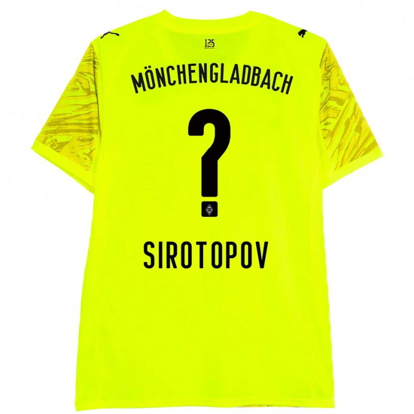 Danxen Barn Artem Sirotopov #0 Gul Svart Målvaktströja 2025/26 T-tröja