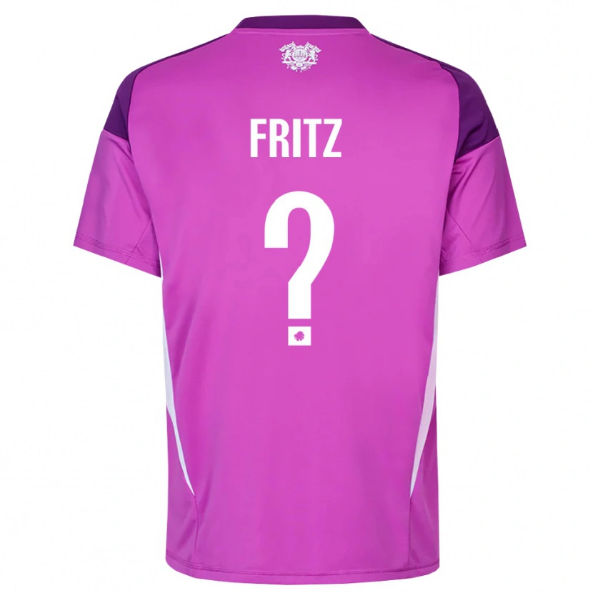 Danxen Barn Gustav Fritz #0 Lila Lila Vit Målvaktströja 2025/26 T-tröja