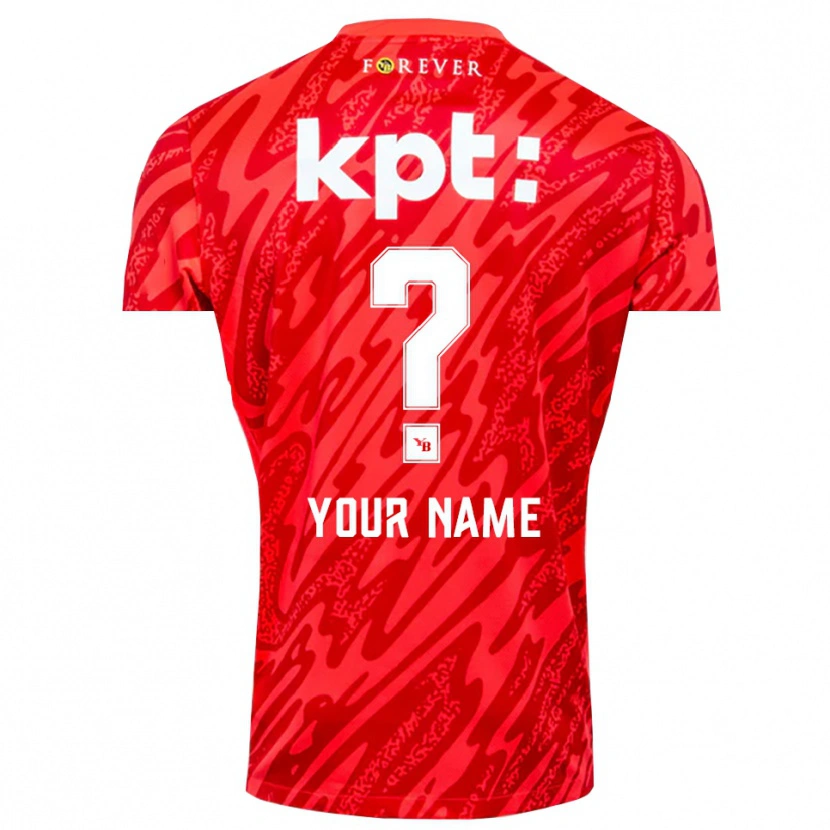 Danxen Barn BSC Young Boys Röd Vit Målvaktströja 2025/26 T-tröja