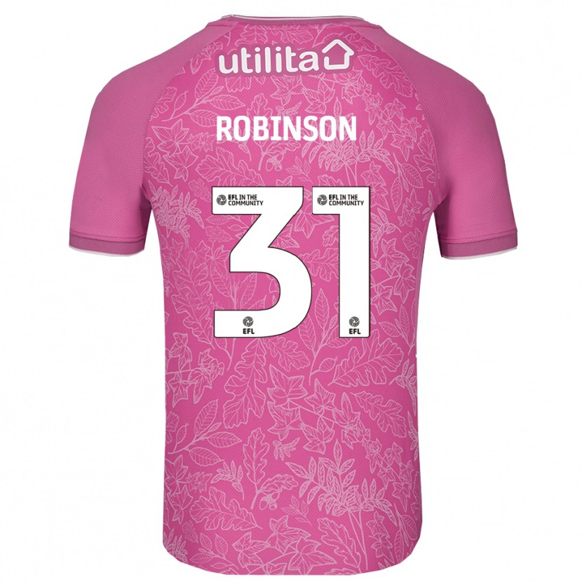 Danxen Barn Leah Robinson #31 Rosa Svart Målvaktströja 2025/26 T-tröja
