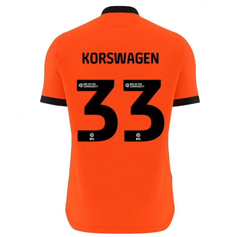 Danxen Barn Mattijis Korswagen #33 Röd Svart Målvaktströja 2025/26 T-tröja