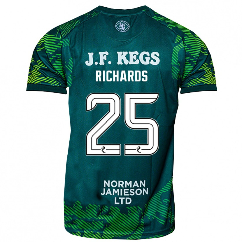 Danxen Barn Dave Richards #25 Grön Vit Målvaktströja 2025/26 T-tröja