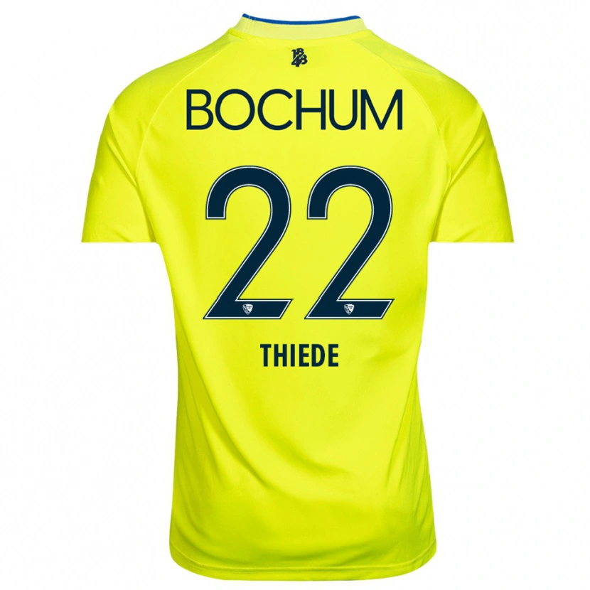 Danxen Barn Niclas Thiede #22 Gul Grön Målvaktströja 2025/26 T-tröja