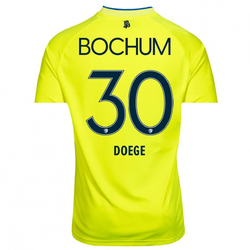 Danxen Barn Leonie Doege #30 Gul Grön Målvaktströja 2025/26 T-tröja