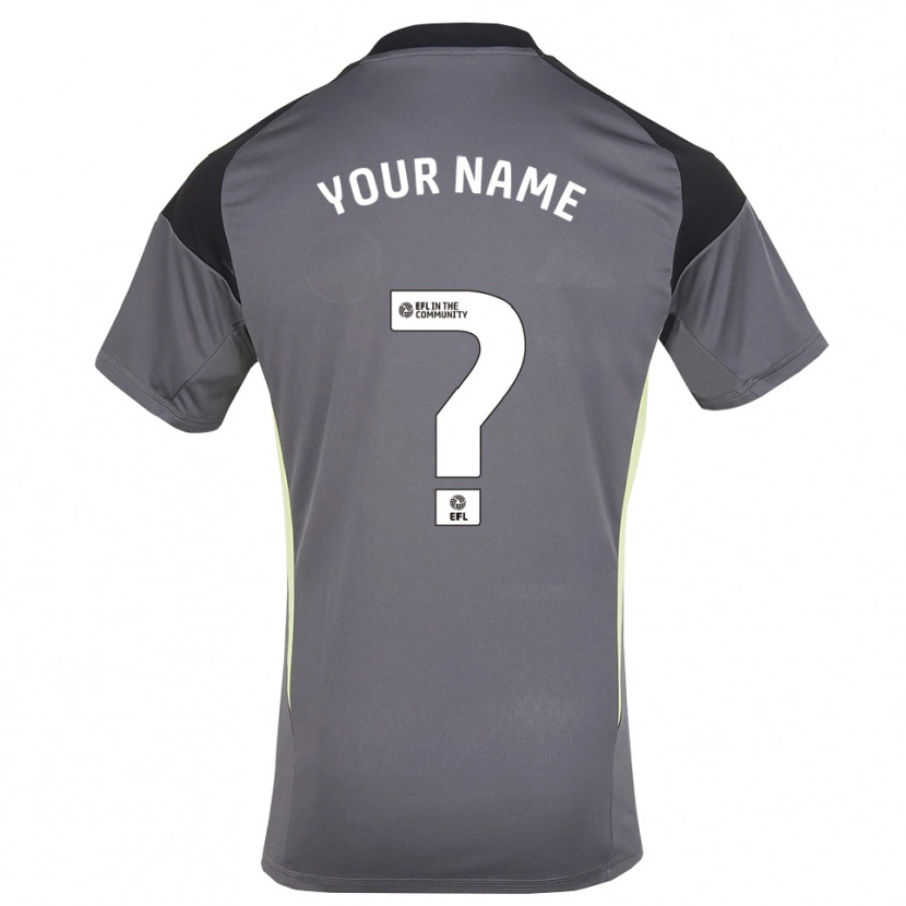 Danxen Barn Leicester City Grå Vit Målvaktströja 2025/26 T-tröja