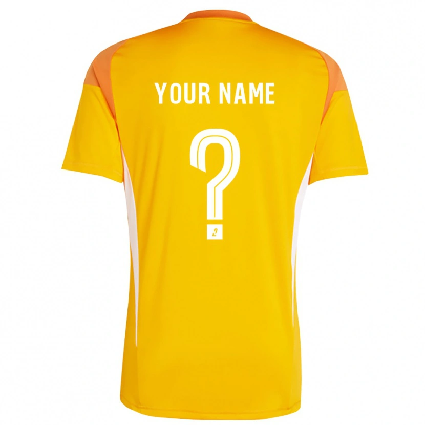 Danxen Barn Olympique Lyonnais Orange Röd Målvaktströja 2025/26 T-tröja