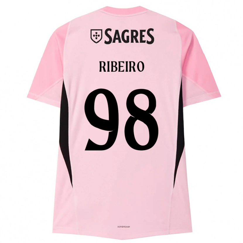 Danxen Barn Ricardo Ribeiro #98 Rosa Svart Målvaktströja 2025/26 T-tröja