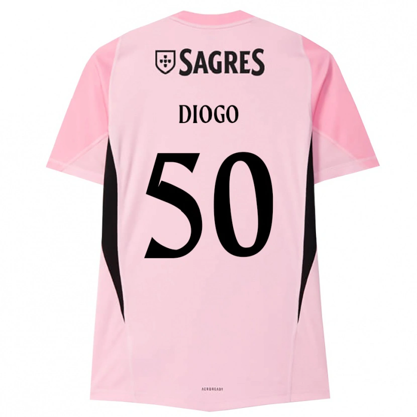 Danxen Barn Diogo Ferreira #50 Rosa Svart Målvaktströja 2025/26 T-tröja