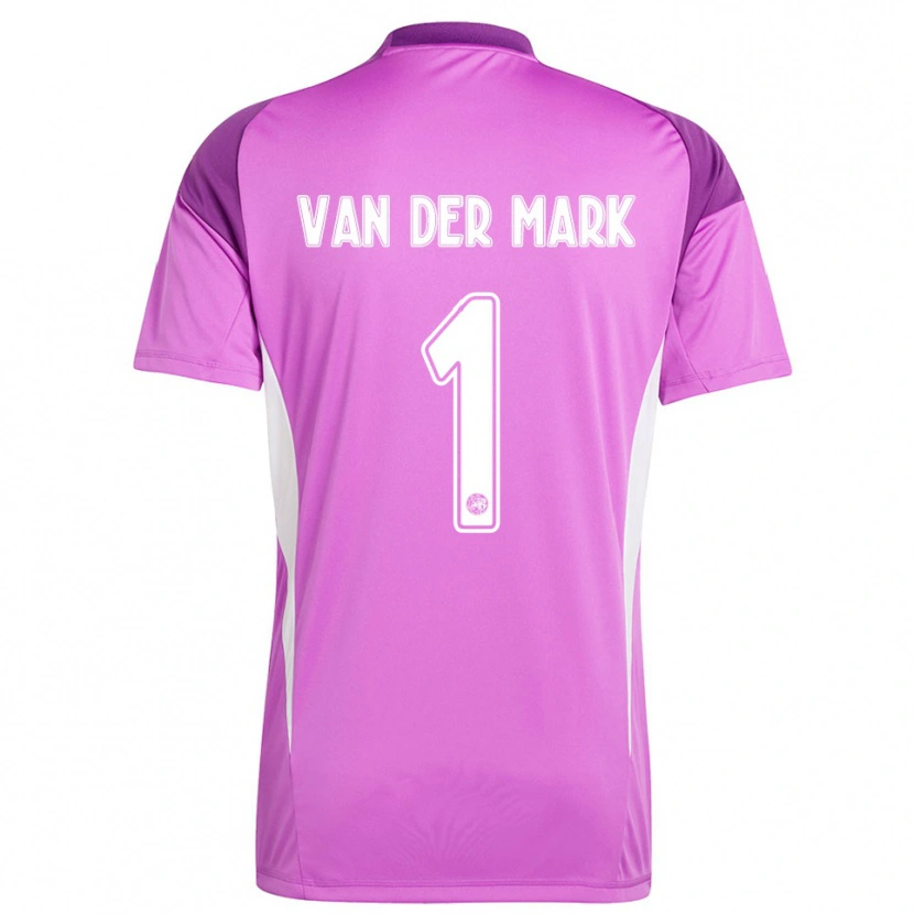 Danxen Barn Jesper van der Mark #1 Ljuslila Vit Målvaktströja 2025/26 T-tröja