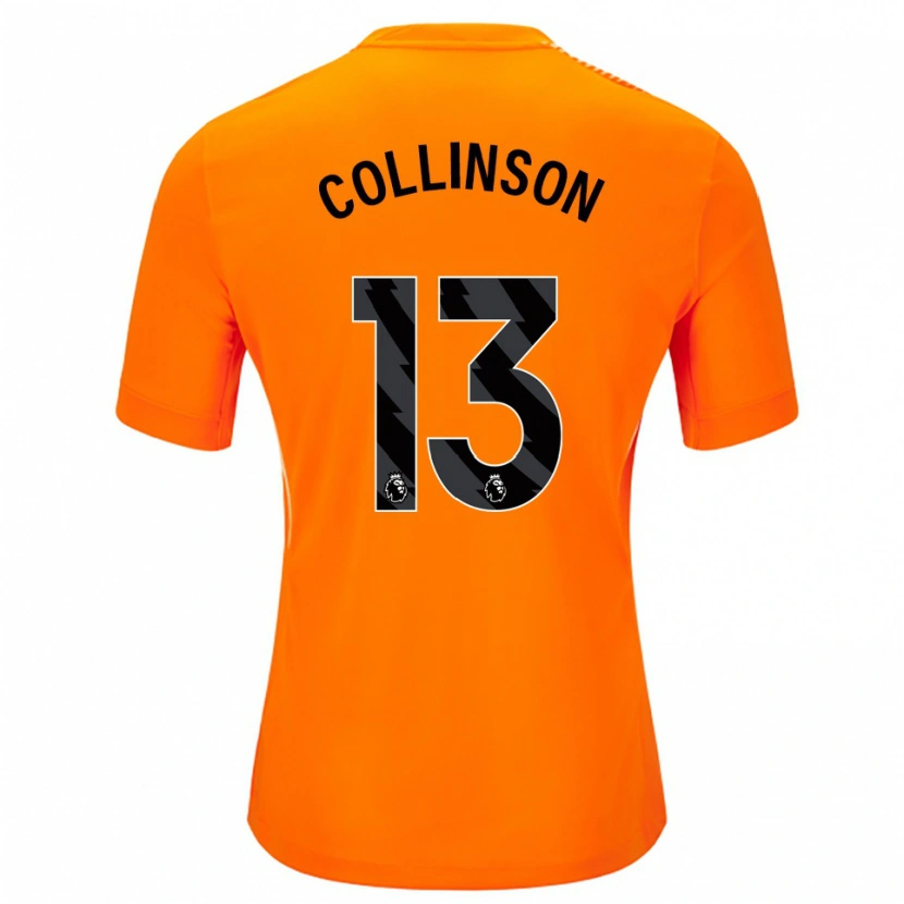 Danxen Barn Isaac Collinson #13 Orange Svart Målvaktströja 2025/26 T-tröja
