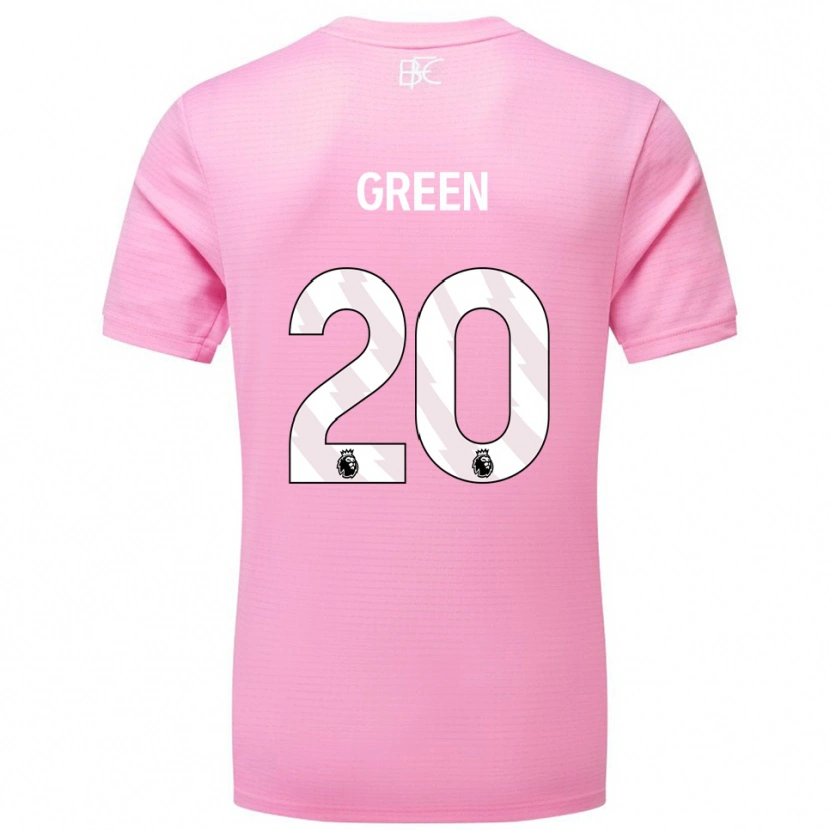 Danxen Barn Etienne Green #20 Rosa Vit Målvaktströja 2025/26 T-tröja