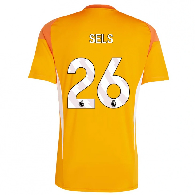 Danxen Barn Matz Sels #26 Orange Vit Målvaktströja 2025/26 T-tröja