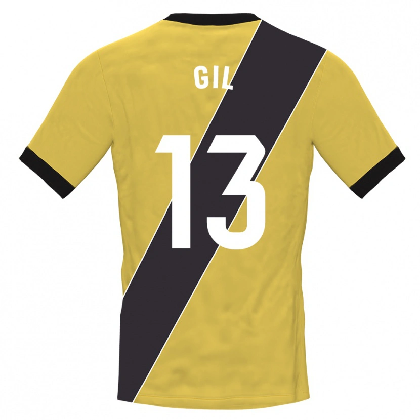 Danxen Barn Juanpe Gil #13 Gul Svart Målvaktströja 2025/26 T-tröja