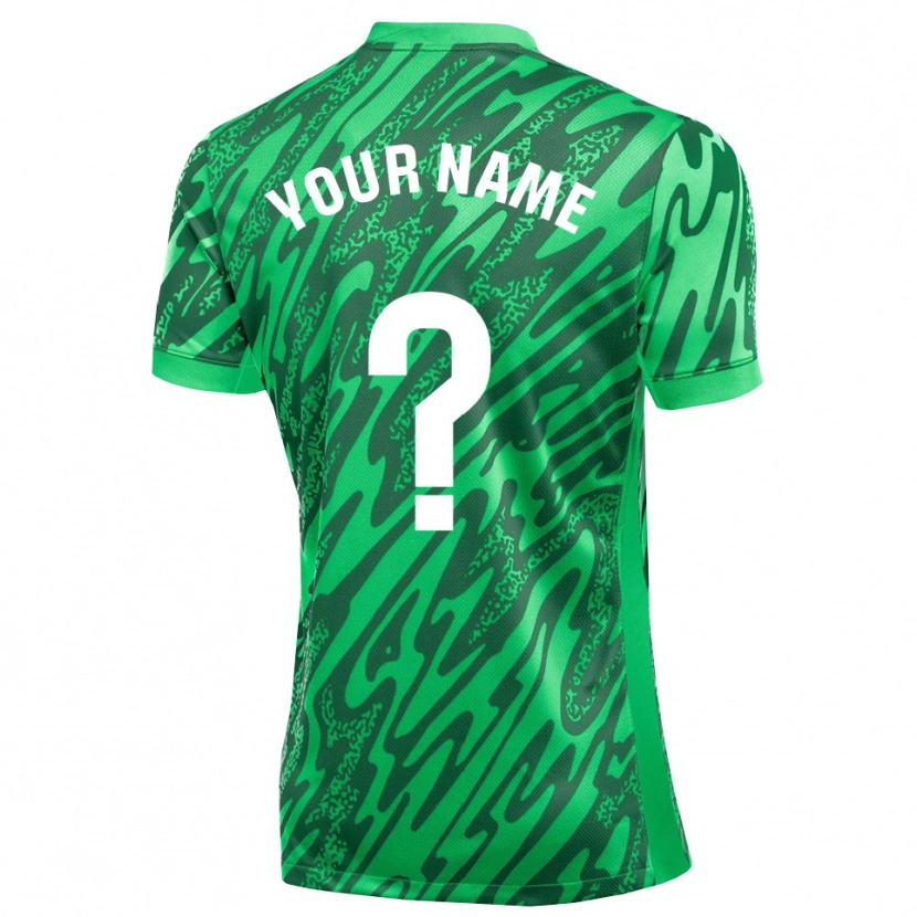 Danxen Barn Elche CF Mörkgrön Vit Målvaktströja 2025/26 T-tröja