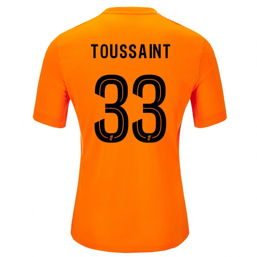 Danxen Barn Océane Toussaint #33 Orange Svart Målvaktströja 2025/26 T-tröja