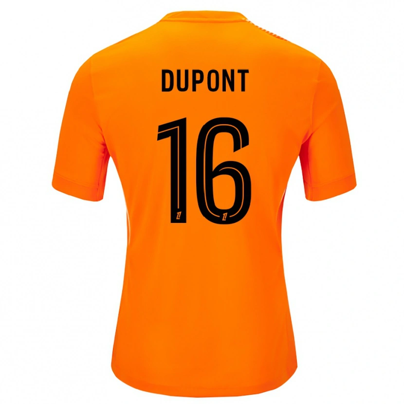 Danxen Barn Raphaël Dupont #16 Orange Svart Målvaktströja 2025/26 T-tröja
