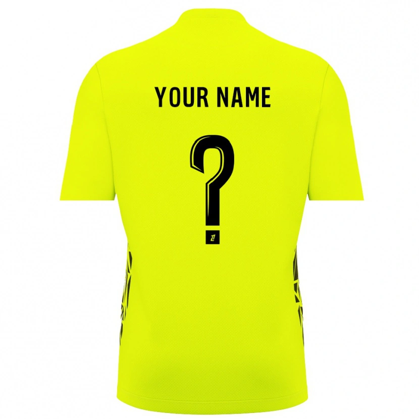 Danxen Barn AJ Auxerre Fluorescerande Grön Målvaktströja 2025/26 T-tröja