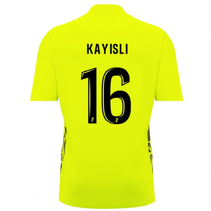 Danxen Barn Mehmet Kayisli #16 Fluorescerande Grön Målvaktströja 2025/26 T-tröja