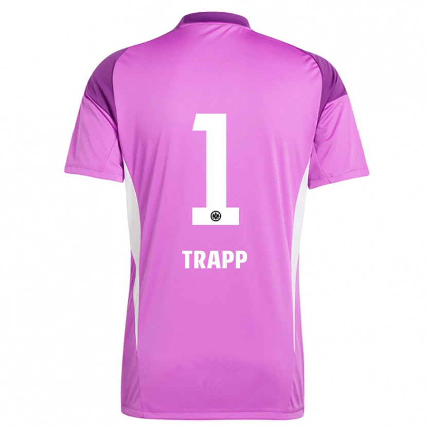 Danxen Barn Kevin Trapp #1 Lila Vit Målvaktströja 2025/26 T-tröja